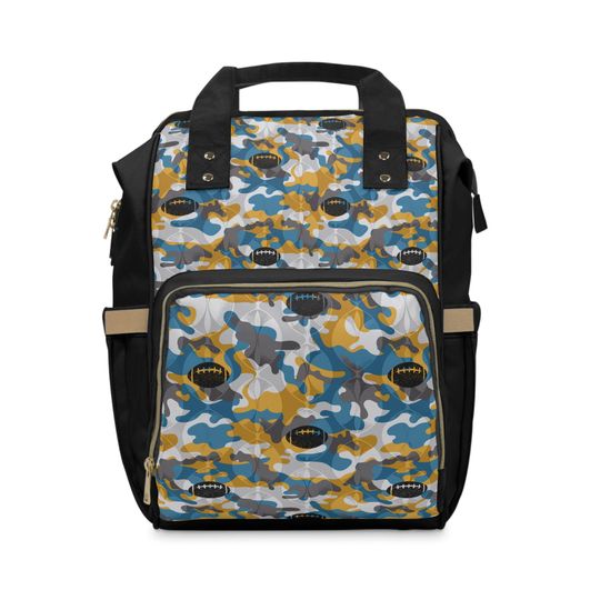 Discover Football Diaper Backpack, Sports Baby Bag, Game Day Dad Gift, Baby Shower Present