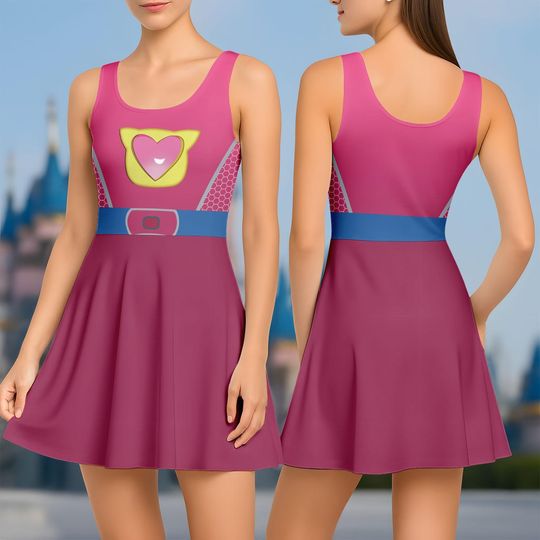 Ginny Skater Dress, Orange Cat Dress Kids, SuperKitties Halloween Costume