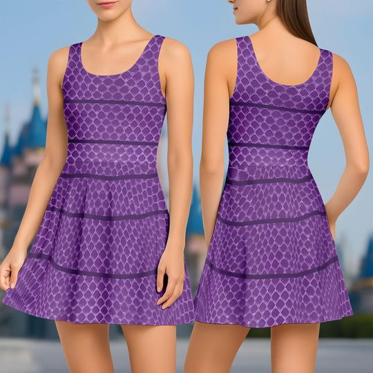 Boo Monster Skater Dress, Monsters Inc Women’s Costume, Pixar Halloween Dress