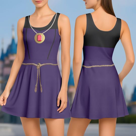 Evil Queen Skater Dress, Disney Villain Halloween Costume
