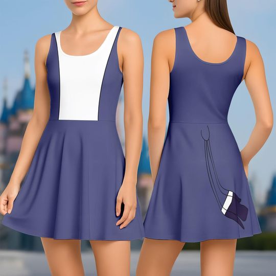 Zazu Skater Dress with Lion King Bird Costume for Halloween Disney Cosplay