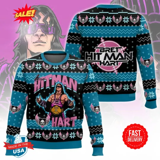 The Hitman Bret Hart Ugly Sweater