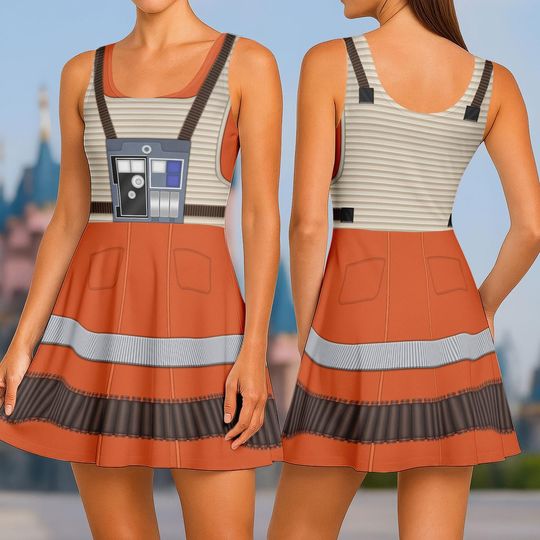 Discover Luke Skywalker Pilot Costume Dress, Disney Star Wars Skater Dress
