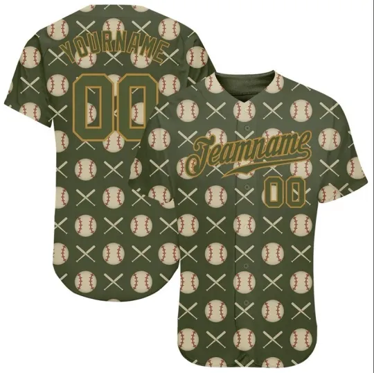 Discover Custom 3D Pattern Design Salute To Service Baseball Jersey