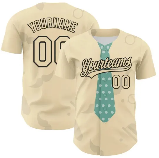 Custom  3D Design Father's Day Tie Baseball Jersey