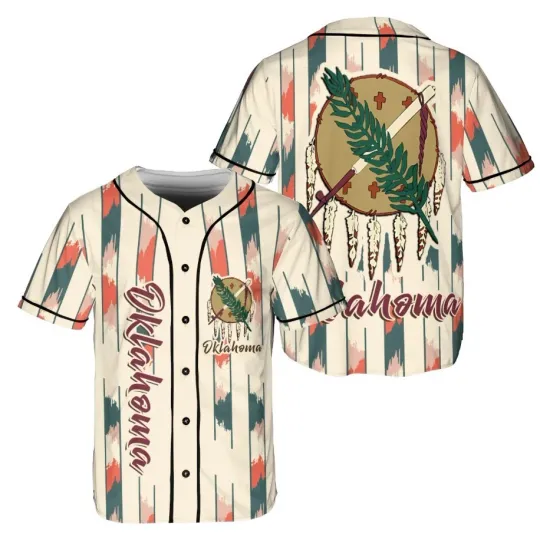 Oklahoma Flag State Baseball Jersey