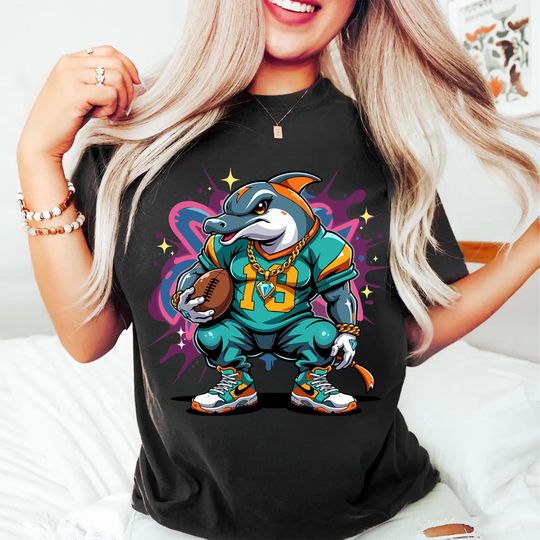 Retro Miami Football Shirt, Dolphins Fan Gift