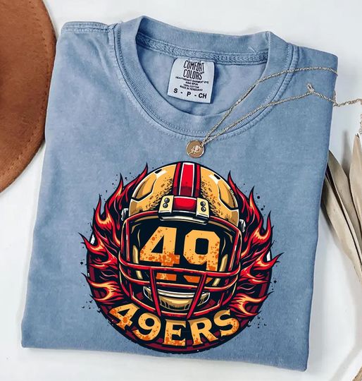 Vintage San Francisco 49ers Football Shirt, Game Day Gift