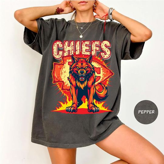 Discover Kansas City WOLFS Comfort Colors T-Shirt: Gameday Sports Shirt