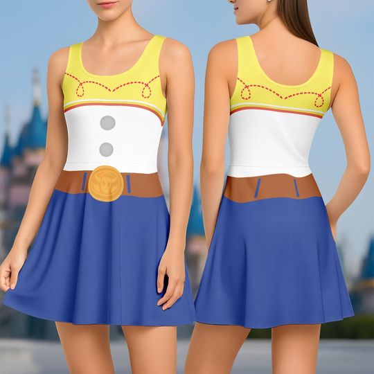 Halloween Toy Story Jessie Skater Dress, Cowgirl Costume