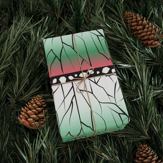 demon Shinobu Kocho of Kimetsu no Yaiba Kimono Pattern Wrapping Papers | Gifts, Neutral | Anime, Weeb