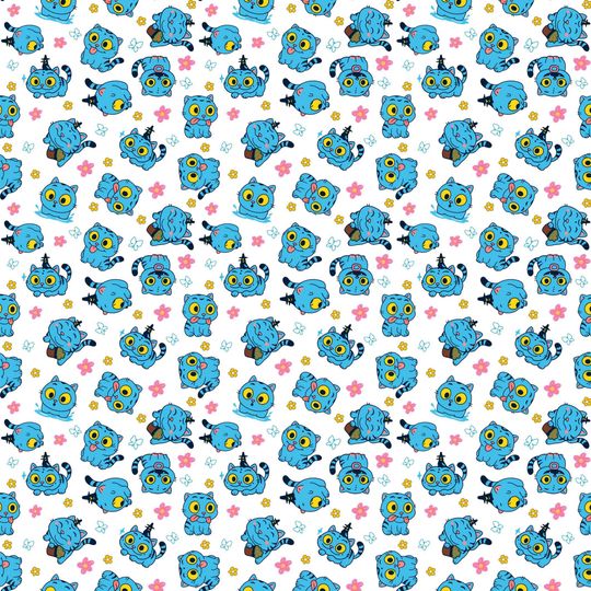 DERPY TIGER Hunters Birthday Gift Wrap - K-Pop Demon Hunters Wrapping Paper - Saga Boys Demon Hunters Birthday Gift Wrap - Derpy Tiger Kpop