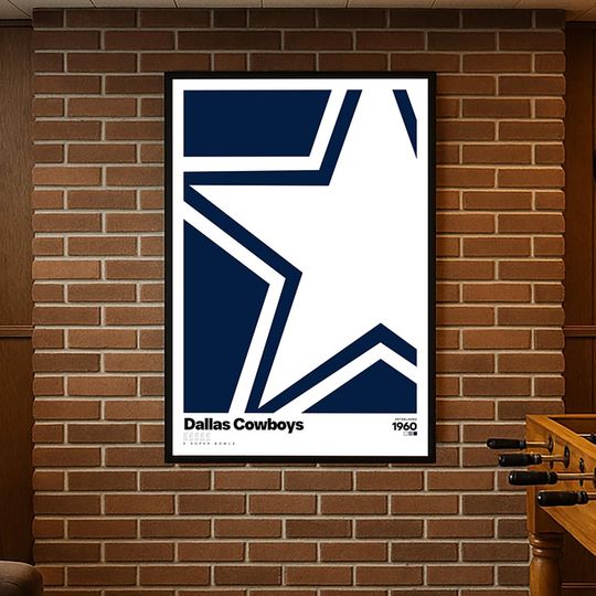 Discover Dallas Cowboys Football Poster, Sports Wall Art, Premium Matte Vertical Poster