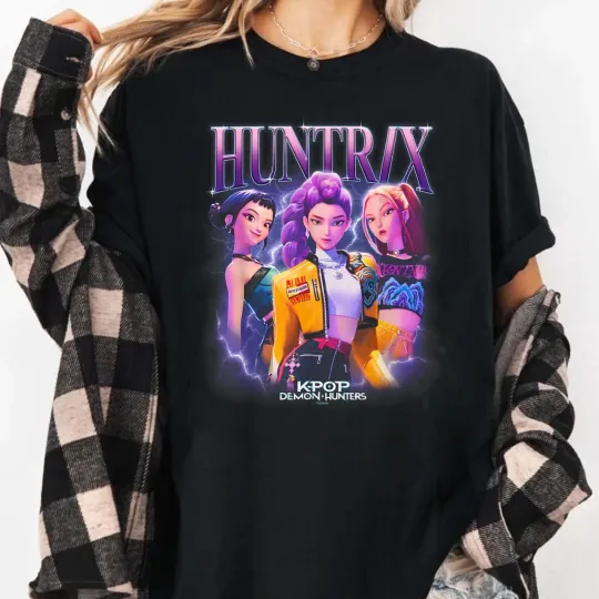 KPop Demon Hunters T-Shirt, Huntrix Heartthrob Licensed T-Shirt, Gift For Fan