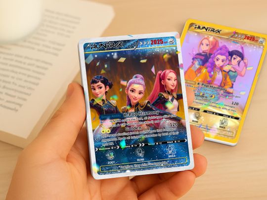 Custom KPop Demon Hunter Acrylic Card  Personalized HUNTR/X Anime Collectible, Rumi/Mira/Zoey KPop Fan Gifts, Birthday & Christmas Present