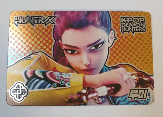 KPOP DEMON HUNTERS CARD Huntrix Rumi PhotoCard Acrylic Card