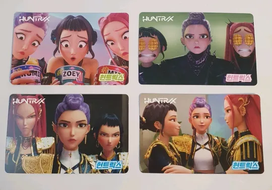 Discover KPOP DEMON HUNTERS CARD Huntrix Group Rumi Mira Zoey Acrylic Card