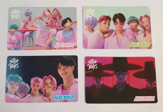 Discover KPOP DEMON HUNTERS CARD Saja Boys Group Acrylic Card