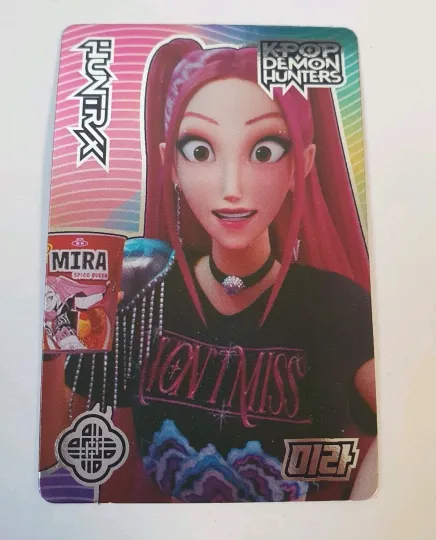 KPOP DEMON HUNTERS CARD Huntrix Mira Acrylic Card