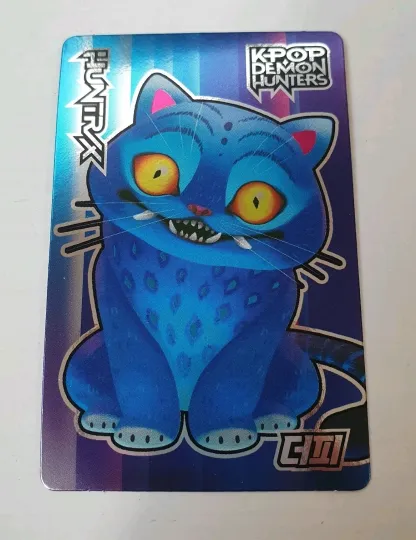 KPOP DEMON HUNTERS CARD Huntrix Saja Boys Acrylic Card