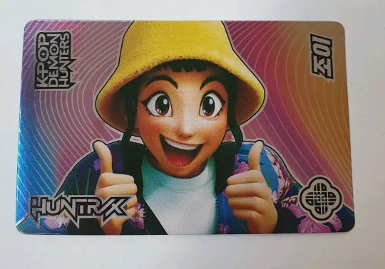 KPOP DEMON HUNTERS CARD Huntrix Zoey Acrylic Card