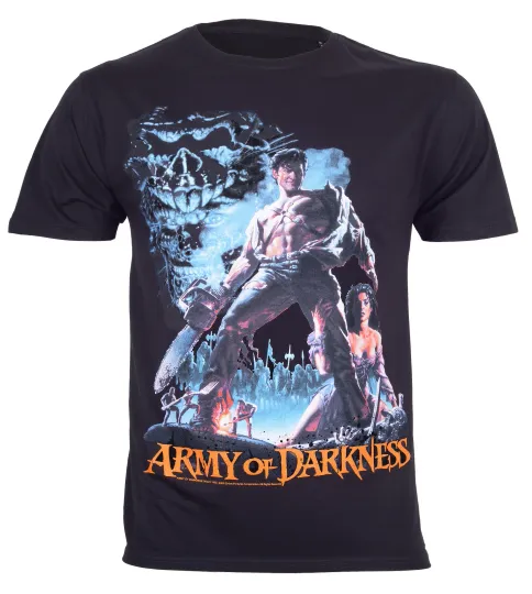 Army of Darkness T-Shirt with Chainsaw Design