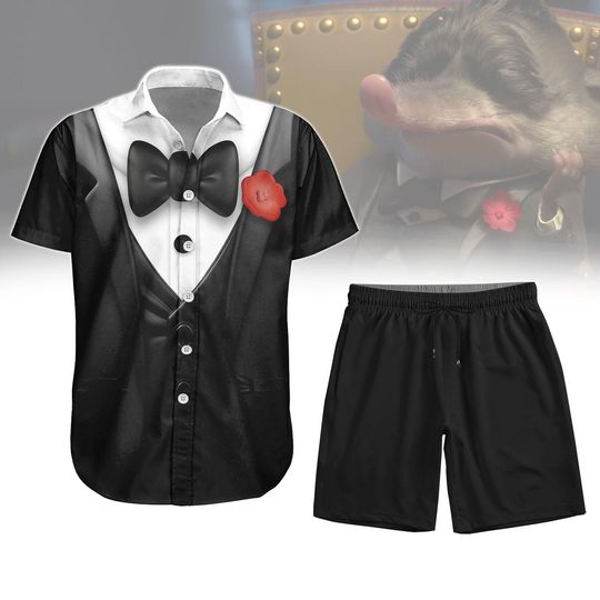 Discover Mr Big Button Shirt, Men Shorts, Disney Zootopia Cosplay Costume, Animal Kingdom, Disneyland Shirt, Disney World Shirt, Halloween Gift