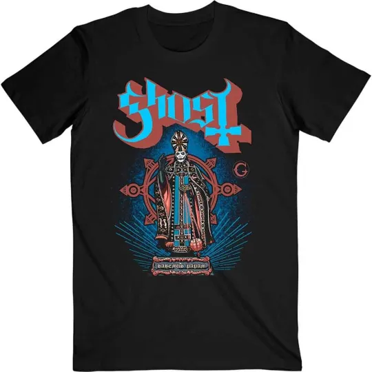 Discover Ghost T-Shirt Habemus Papam Band Logo Official Men’s