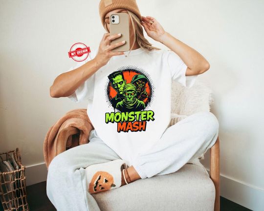 Retro Halloween Monster Mash T-Shirt