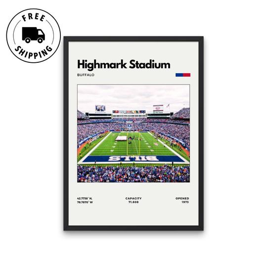 Highmark Stadium Buffalo Bills Poster - Vertical Matte Poster