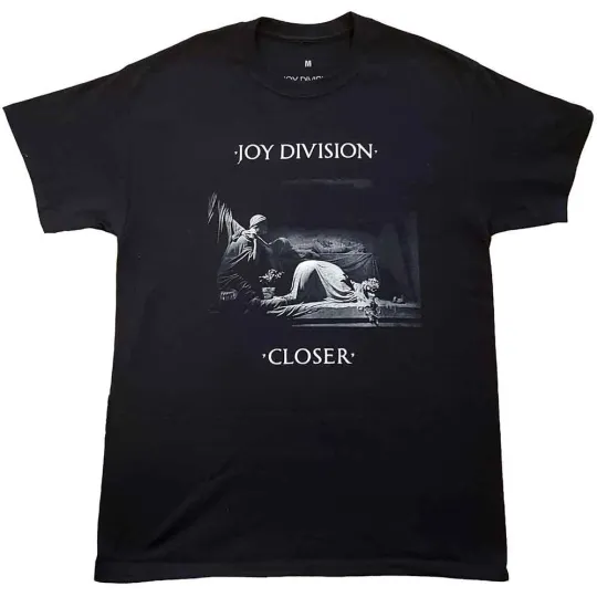 Joy Division T-Shirt Classic Closer Band Logo Mens Black
