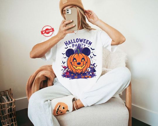 Discover Halloween Pumpkin Mickey Mouse Shirt, Spooky Tee
