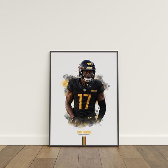 Terry McLaurin Washington Commanders Poster: football Football Wall Art