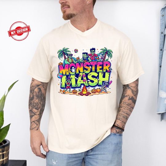 Monster Mash Halloween T-Shirt, Spooky Party Wear