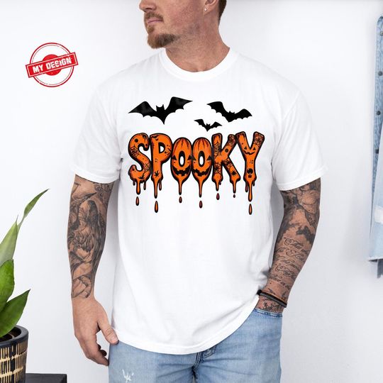 Spooky Bat T-Shirt, Halloween Horror Tee