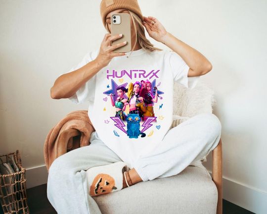 Discover Kpop Demon Hunters T-Shirt, Korean Pop Lover Gift, Kpop Huntrix Tee, Saja Girls Kids Shirt
