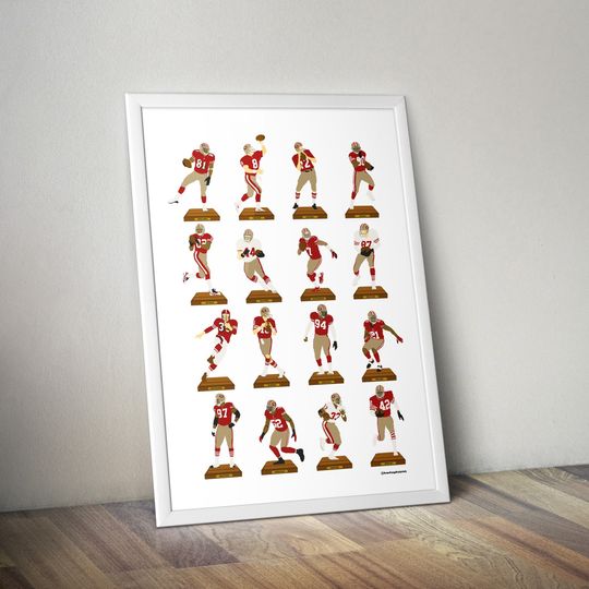Discover San Francisco 49ers A3 Legends Print