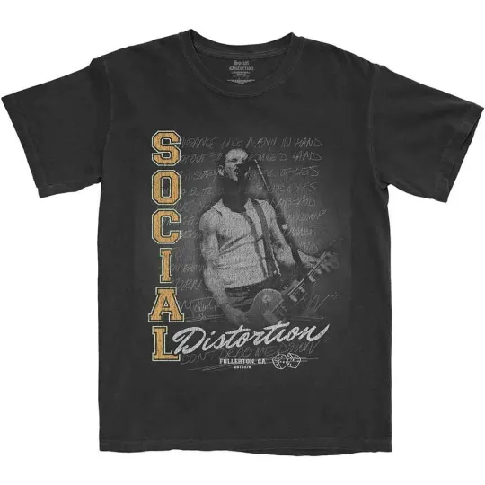 Discover Social Distortion T-Shirt Athletics Distressed Band Logo