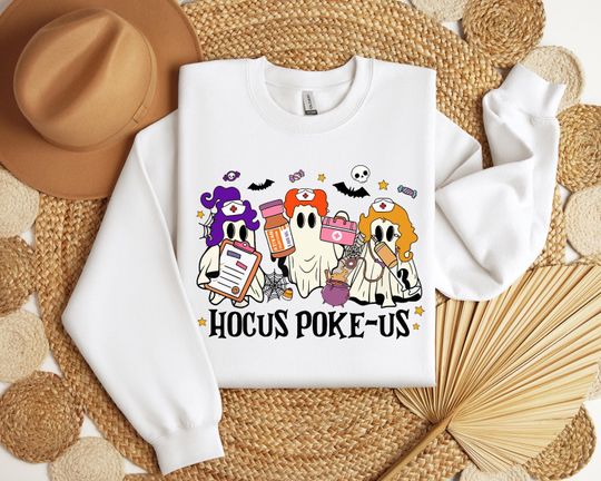 Discover Halloween Nurse Sweatshirt, Spooky Season Sweatshirt