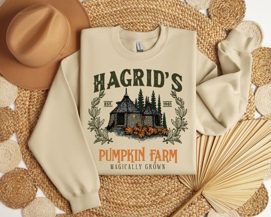 Discover Hagrid's Pumpkin Patch Sweatshirt, Spooky Fall Sweatshirt