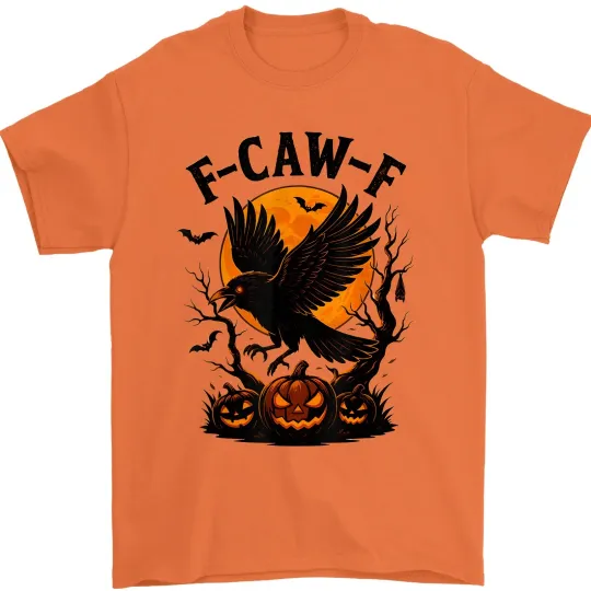 Discover Black Crow F-Caw-F Shirt Black Bird Novelty T-Shirt Fcawf Funny Moon