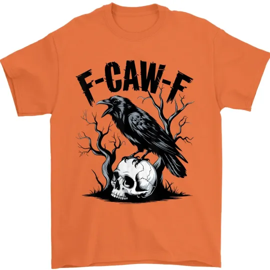 Discover Black Crow F-Caw-F Shirt Black Bird Novelty T-Shirt Fcawf Funny Moon