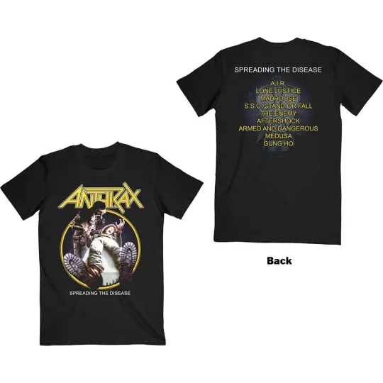 Discover Anthrax Spreading the Disease Double Sided T-Shirt
