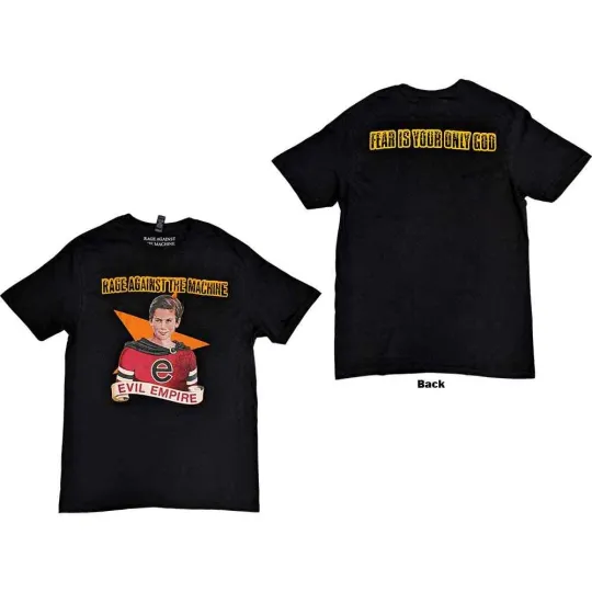 Discover Rage Against T-Shirt - Double Sided, Fear is Our Only God