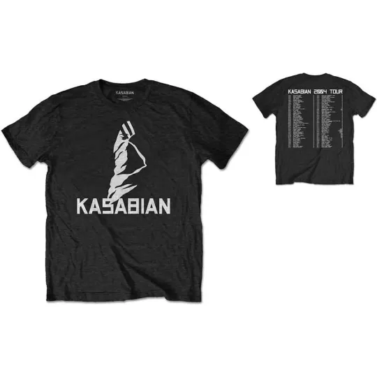 Kasabian Ultra Face Tour T-Shirt Unisex Adults Black