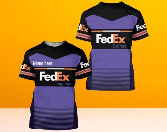 Custom Name FedEx Truck T-shirt 3D For Delivery Driver, FedEx 3D T-shirt
