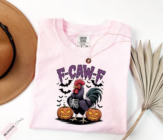 F-Caw-F Shirt, Halloween Shirt, Retro Halloween, Halloween Town, Adult Halloween  Vintage Halloween, Funny Halloween
