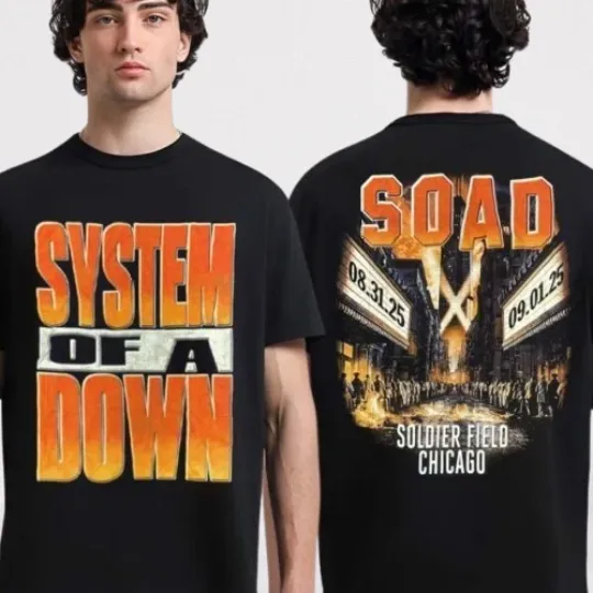 Discover Soad Chicago 2025 Official Theater August 31 And September 1 Two Sided T-Shirt