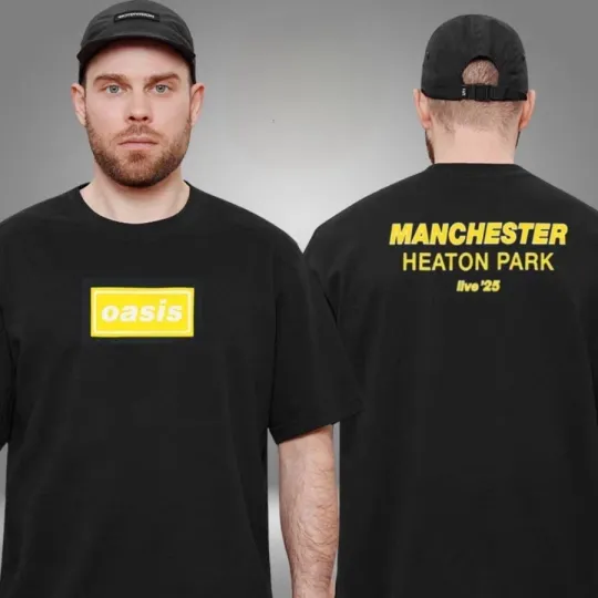 Oasis Live ’25 Manchester Heaton Park Two Sided Unisex T-shirt