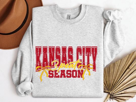 Vintage Kansas City Chiefs Football Sweatshirt, Kansas City Fan Sweatshirt, Game Day Sweatshirt Football Gifts